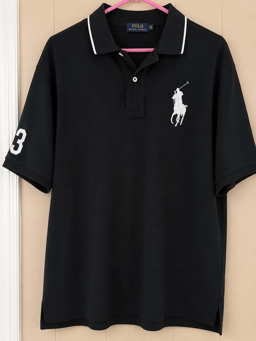 Polo Ralph Lauren Men's Big Pony Classic Fit Short Sleeve Polo Shirt with Number